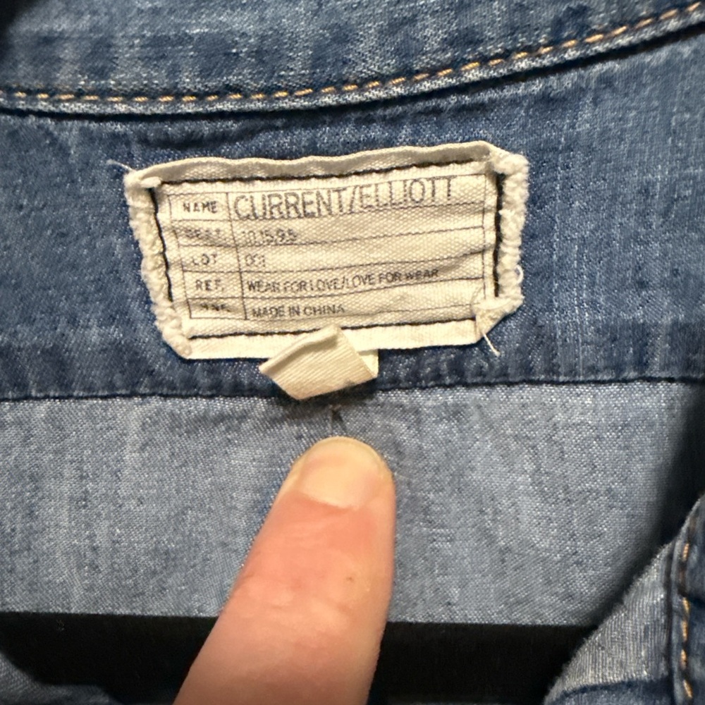Current/Elliott Classic Blue Denim Jacket